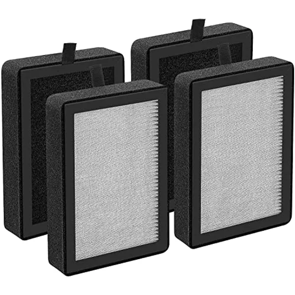 4 Pack LV-H128 Replacement Filter Compatible with LEVOIT LV-H128 / PUURVSAS (HM669A) / ROVACS