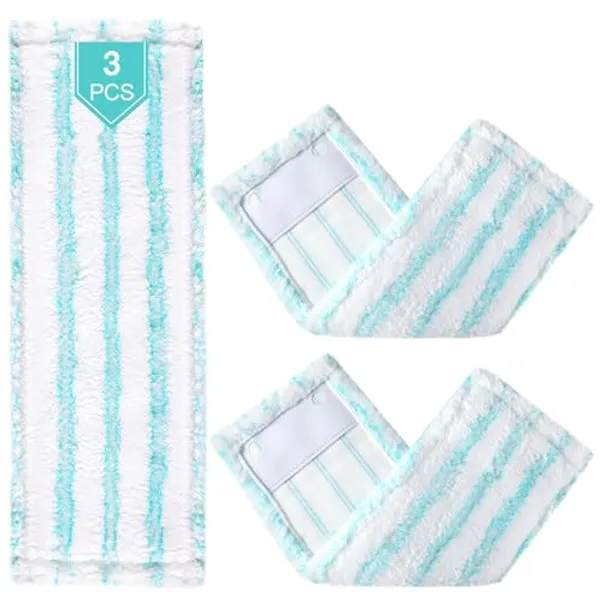 Set of 3 Mop Covers Replacement Parts for Leifheit Profi XL Micro Duo/Profi XL Cotton Plus All…