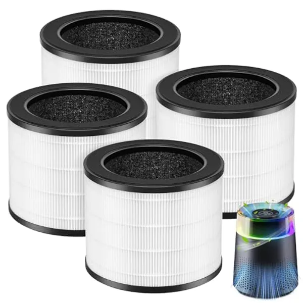 4 Pack MSB5 Filter Replacement for Membrane Solutions MSB5 Air Purifier