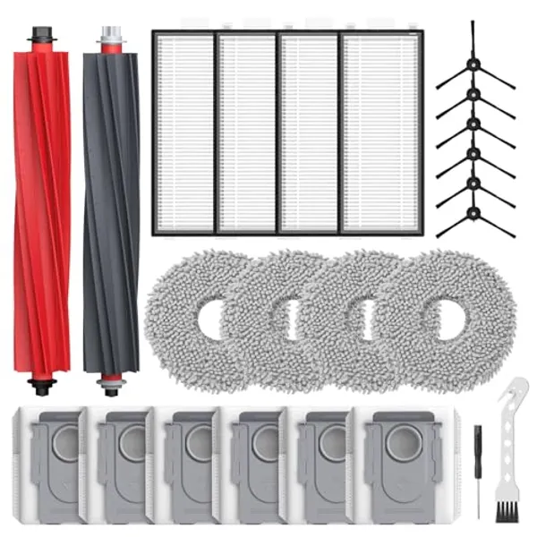 Pack de 24 accessoires Qrevo Master compatibles avec robot aspirateur Roborock Qrevo…