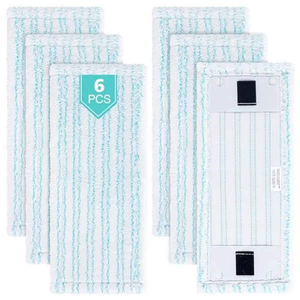 6 Pack Replacement Mop Covers for Leifheit Clean Twist M Ergo Micro Duo