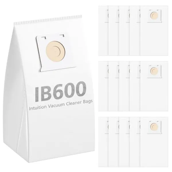 16 Pack IB600 HEPA Vacuum Bags for Kenmore Intuition Upright Vacuum Cleaner