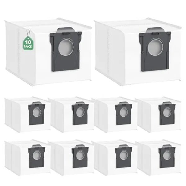 Pack of 10 L10s Ultra Gen 3 Vacuum Cleaner Bags for Dreame L10s Ultra Gen 2/Gen3/X40/X50 Ultra/…