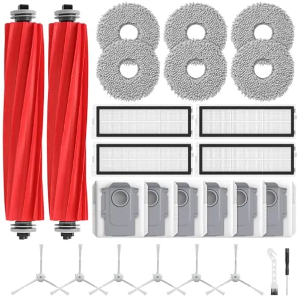 Lot de 26 pièces de rechange pour robot aspirateur Roborock Qrevo Pro/Qrevo S/Qrevo MaxV